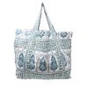 Bell The Medium Beach Bag In Green Blue