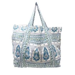 Bell The Medium Beach Bag In Green Blue