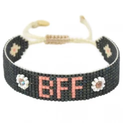 Mishky The Beaded BFF Bracelet In Black, Pink And White Accessories