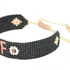 Mishky The Beaded BFF Bracelet In Black, Pink And White Accessories