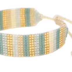 Mishky The Beaded Lineal Bracelet In Neutral Multi Accessories