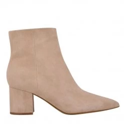 Marc Fisher Shoes The Mid Block Heel Boot In Dune