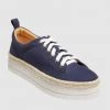 Jack Rogers The Canvas With Jute Sneaker In Navy Shoes