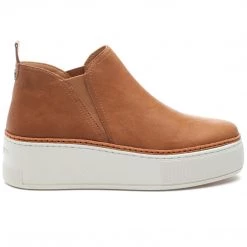 J Slides Shoes The Platform Mid Top Gore Sneaker In Cognac