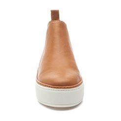 J Slides Shoes The Platform Mid Top Gore Sneaker In Cognac