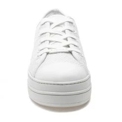 J Slides The Crochet Lace Platform Sneaker In White Shoes