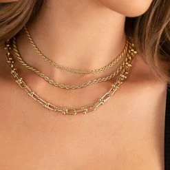 Electric Picks Accessories The Large Gigi Necklace In Gold