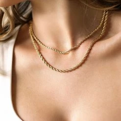 Electric Picks The Small Harper 4MM Necklace In Gold