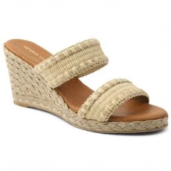 Andre Assous Shoes The Raffia 2 Band Espadrille In Sand
