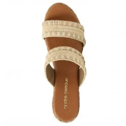 Andre Assous Shoes The Raffia 2 Band Espadrille In Sand