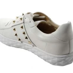 Vaneli Shoes The Pyramid Stud Sneaker In White