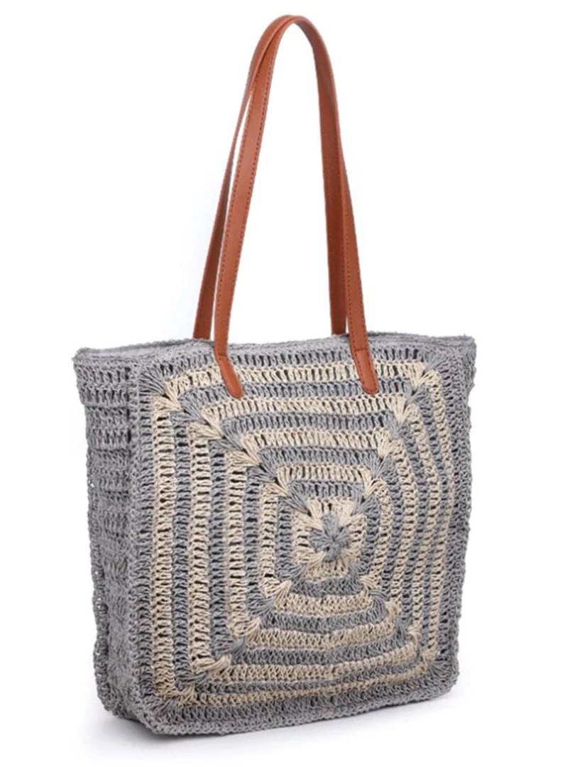 Urban Expressions The Palmyra Tote In Grey Multi Handbags 3 Urban Expressions The Palmyra Tote In Grey Multi Handbags
