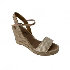 Casteller Shoes The Raffia High Espadrille In Natural