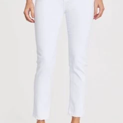 Pistola The Monroe Cigarette Jean In White Contemporary Clothing