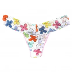 Hanky Panky Accessories The Lowrise Floral Thong In White