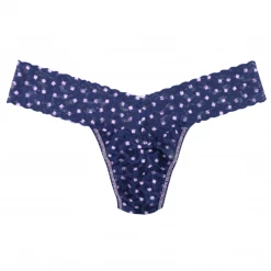 Hanky Panky The Square Dot Thong In Navy Accessories