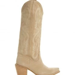 Jeffrey Campbell The Cowboy Boot In Beige Shoes