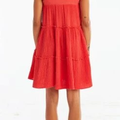 Red Haute The Tiered Dress In Watermelon