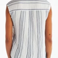 Red Haute The Boyfriend In Blue/White Stripe