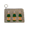 Tiana Designs The Beaded Veuve Pouch In Silver
