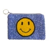 Tiana Designs Accessories The Beaded Smiley Pouch In Blue
