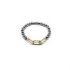 SHINE STARS The Beaded Link Bracelet In Gold & Silver