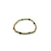 SHINE STARS Accessories The Beaded Evil Eye Bracelet In Gold & Multi