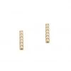 Tai Accessories The CZ Stick Stud Earring In Gold