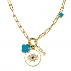 Theia Jewlery The Gold Plated Charm Necklace