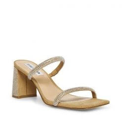 Steve Madden The Crystal Slide Sandal In Blush