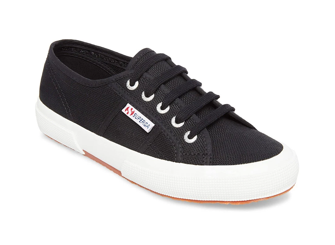 Shoes Superga - The Classic Lace Sneaker In Black 1 Shoes Superga - The Classic Lace Sneaker In Black