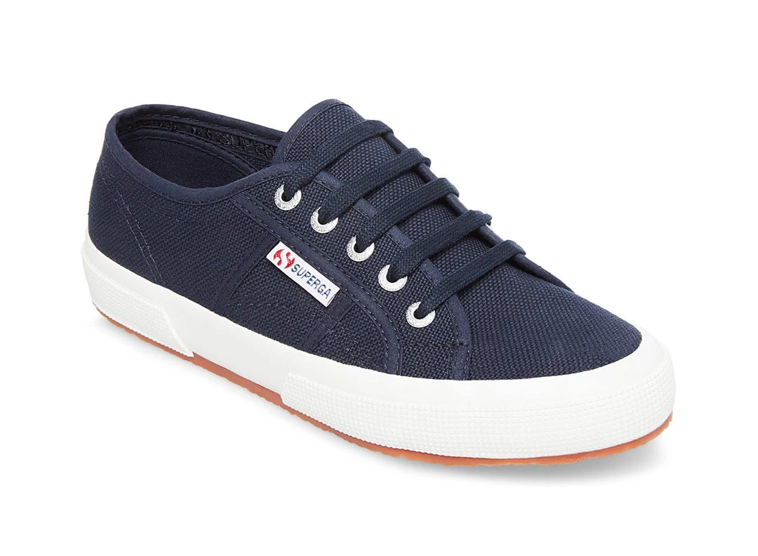 Shoes Superga - The Classic Lace Sneaker In Navy 1 Shoes Superga - The Classic Lace Sneaker In Navy