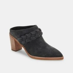 Dolce Vita The Mid Heel Pointed Mule With Braid In Anthracite
