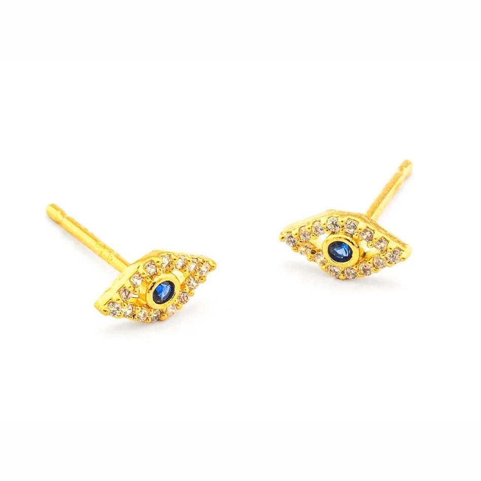 Tai The Evil Eye Earrings In Gold 1 Tai The Evil Eye Earrings In Gold