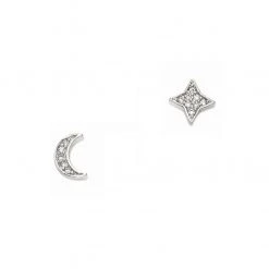 Tai The Star And Moon Studs In Silver Accessories