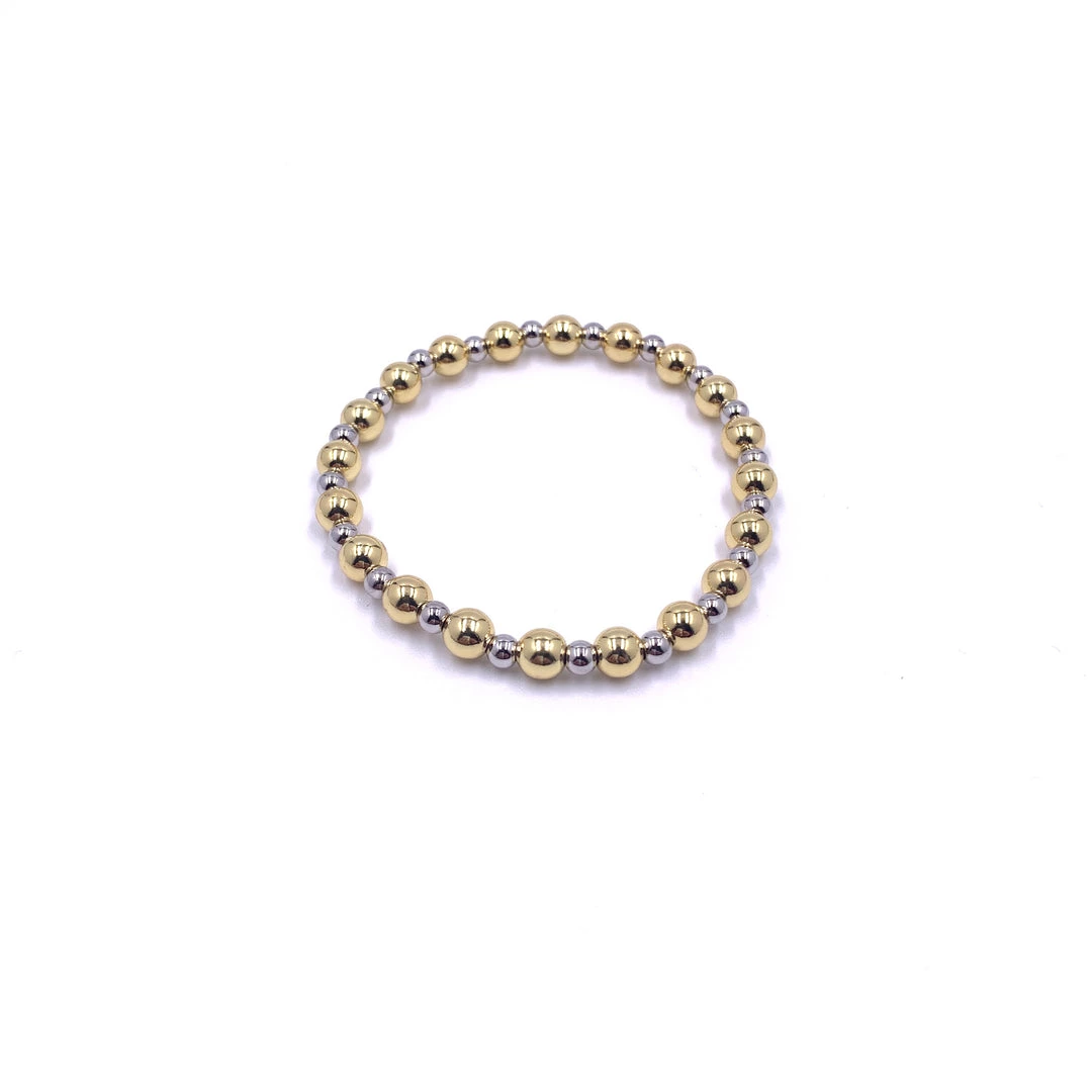 Love Lisa The Alternating Silver And Gold Bracelet 1 Love Lisa The Alternating Silver And Gold Bracelet