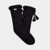 UGG The Knit Fleece Socks In Black