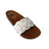 Bibi Lou The Cork Footbed Braided Slide In Off White