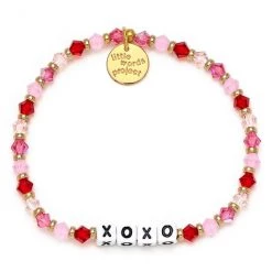 Little Words Project The XOXO Bracelet In White Letters Accessories