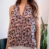 Veronica M The Sleeveless Surplus In Navy Floral