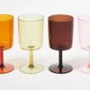 Sunny Life The Set Of 4 Plastic Wine Glasses In Multi