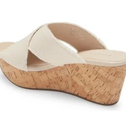 Chocolat Blu The Frayed X Band Cork Wedge In Natural Shoes 7 Chocolat Blu The Frayed X Band Cork Wedge In Natural Shoes