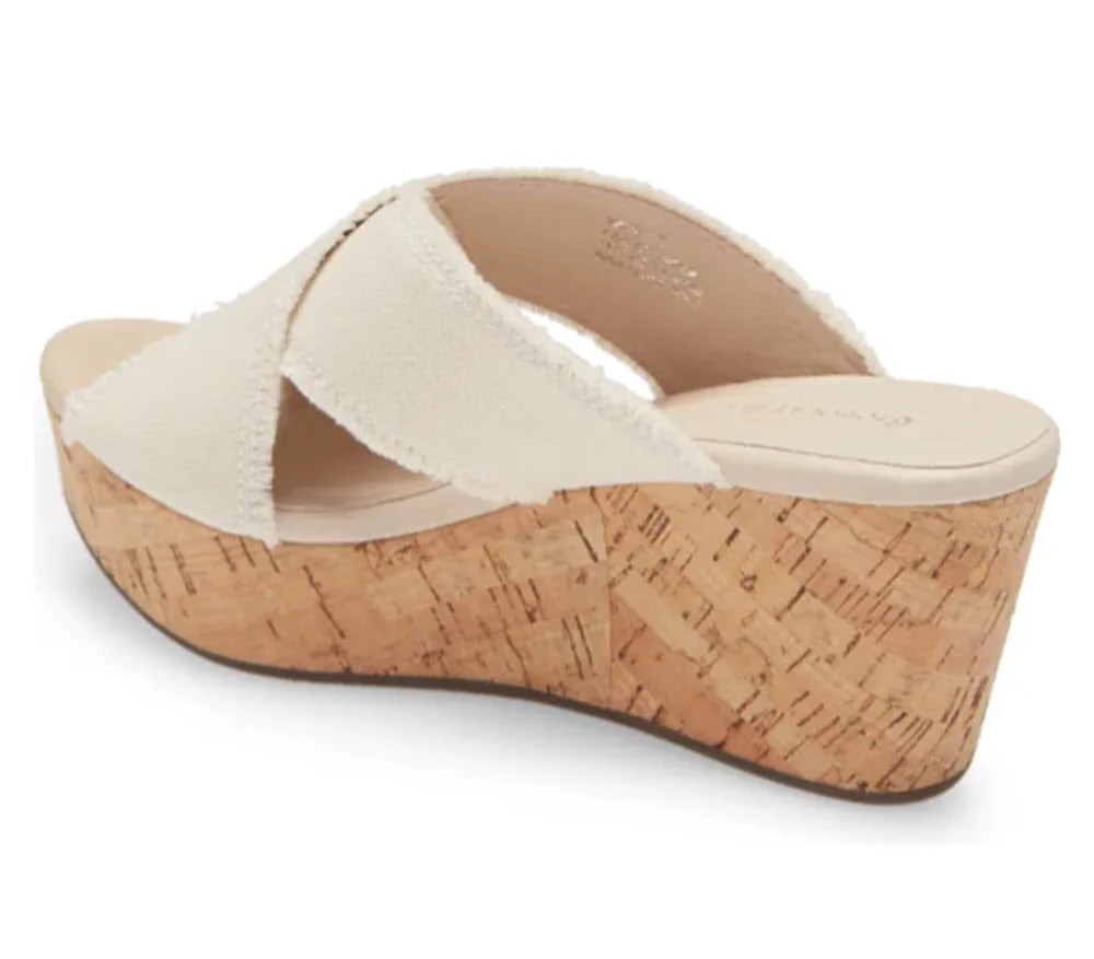Chocolat Blu The Frayed X Band Cork Wedge In Natural Shoes 4 Chocolat Blu The Frayed X Band Cork Wedge In Natural Shoes