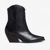 Steve Madden The Mid Cowboy Boot In Black Shoes