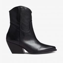 Steve Madden The Mid Cowboy Boot In Black Shoes
