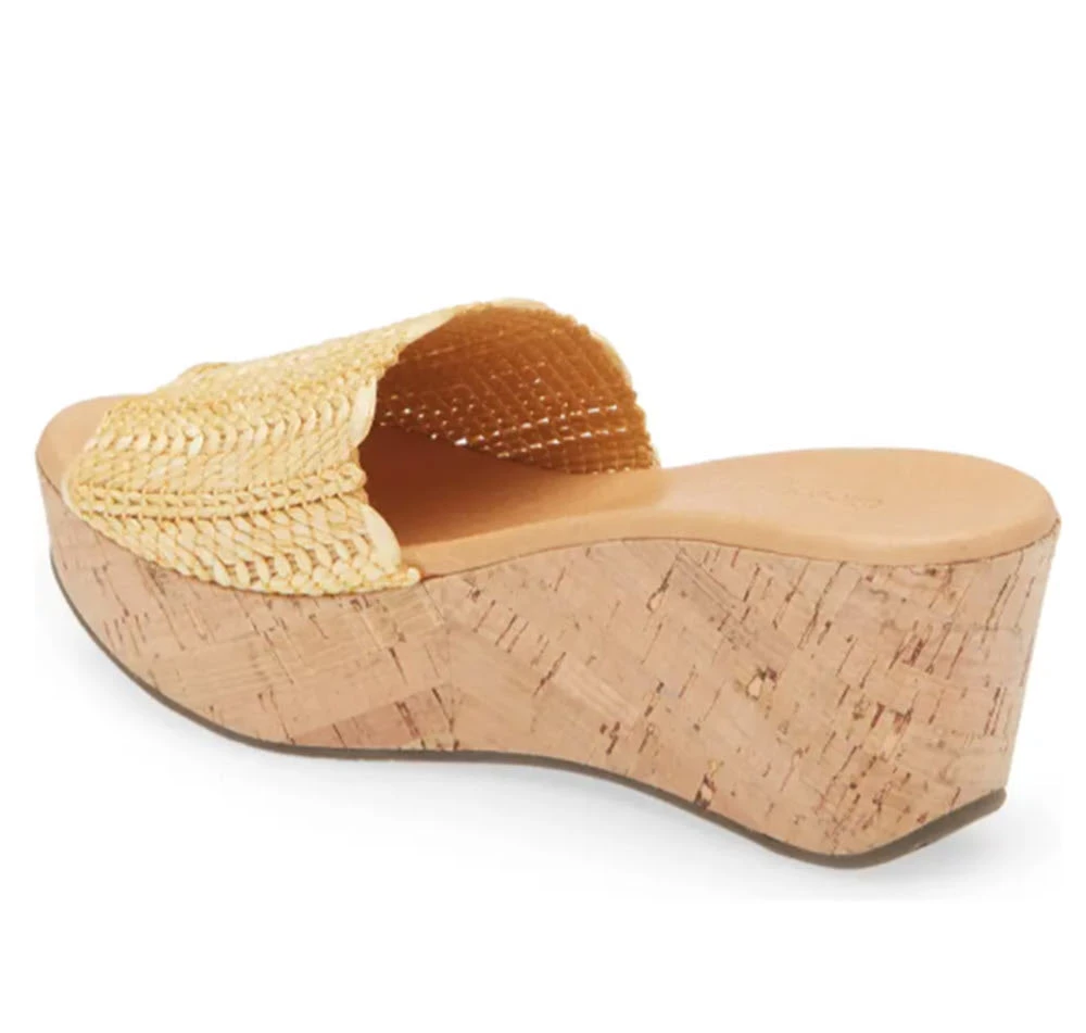 Chocolat Blu Shoes The Macrame Slide On Work Wedge In Natural 4 Chocolat Blu Shoes The Macrame Slide On Work Wedge In Natural