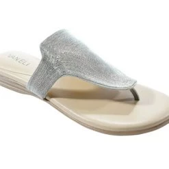 Vaneli The Chain Thong With Padded Sole In Silver