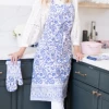 Bell The Apron Mitt Set In White Blue Accessories