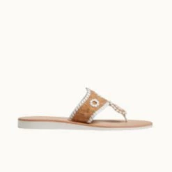 Jack Rogers Shoes The Boating Jack Sandals In Cork Gold