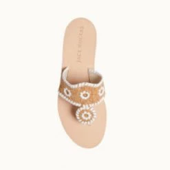 Jack Rogers Shoes The Boating Jack Sandals In Cork Gold